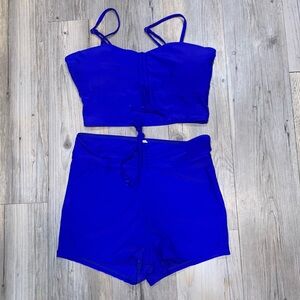 Lg NWOT blue bikini